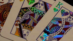 High-quality Diffractor double metal playing cards for magic tricks and card illusions.