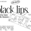 Black Lips artwork by Julio Montoro and Victor Sanz, featuring a stylized banknote design.