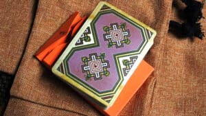 Quality Ronin Diamond Clan playing cards with intricate geometric designs. Perfect for magic tricks.