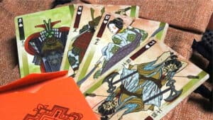 Themed playing cards featuring intricate artwork from the Diamond Clan edition.