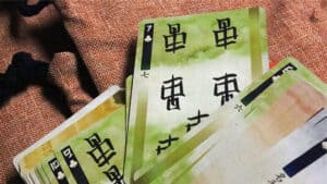 Quality Ronin playing cards featuring intricate Japanese-inspired designs, perfect for magic tricks.