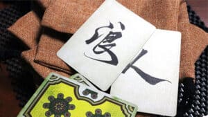 Ronin (Club Clan Edition Green) playing cards, collectible card deck for magic and card tricks.