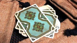 Ronin Heart Clan Red Playing Cards for magic tricks and cardistry.