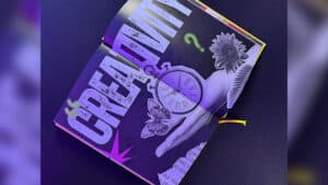 Magic pop-up book with clock and floral design for captivating illusions.