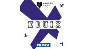 Modern logo of Equix by Pilato with geometric shapes and bold colors.