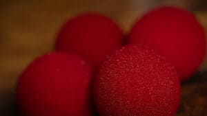 Sponge balls for magic tricks, perfect for illusions and close-up performances.