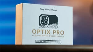 Optix Pro magic trick box by Tobias Dostal and Henry Harrius for illusions and card tricks.