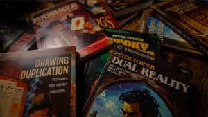 Magic book cover featuring 