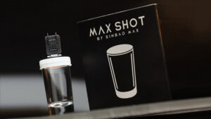 Max Shot magic trick by Sinbad Max and Ochiu, performing a stunning illusion with a glass container.