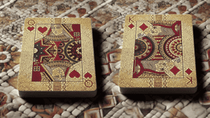 Close-up of Blue Mosaic Playing Cards from The Spirit of The Mosaic collection.