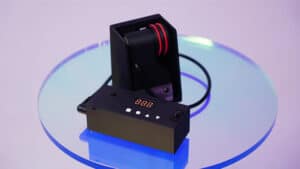 Tri Fountain magic trick with colorful water jets and LED lights.