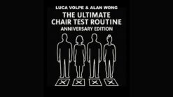 Magical Tricks chair test routine with four performers on stage for anniversary celebration.