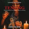Woman performing Tenung magic trick with a doll and candles.