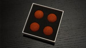 Bright orange crochet balls for magic tricks and illusions. Perfect for magicians and illusionists s.