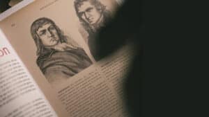 Portrait of Jules de Rovère, illustrated by Thibault Ternon, showcasing historical magic figures.