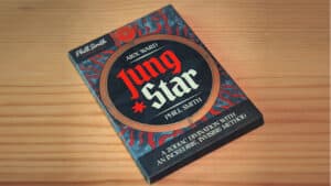 Close-up of Jung Star magic trick card by Phill Smith for illusions.