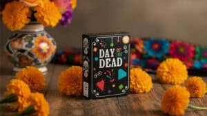 Unique Day of the Dead themed playing cards for festive celebrations and magic tricks.