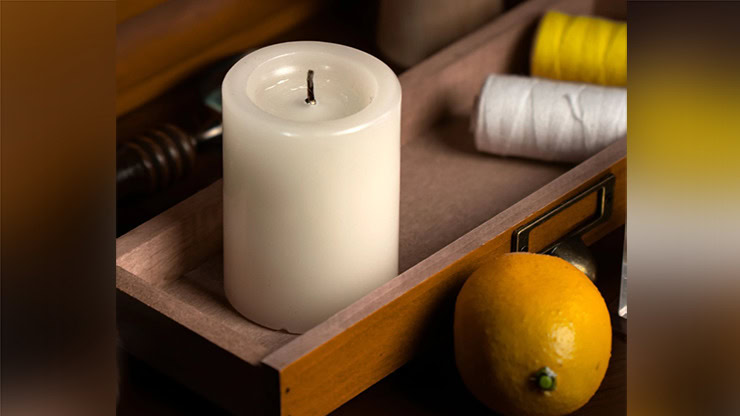 Self-lighting candle from Spark 2.0 by Ochiu Magic, perfect for magic tricks and illusions.