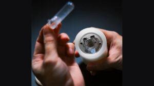 Magical Spark 2.0 self-lighting candle demonstrating innovative magic trick.