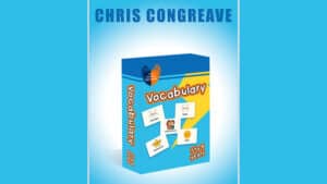 Vocabulary book cover by Chris Congreave for ages 7-9.