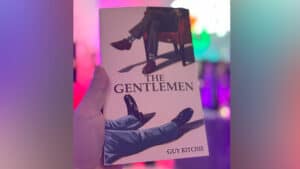 Close-up of "The Gentlemen" book used in Michael O'Brien's progressive book test magic trick.