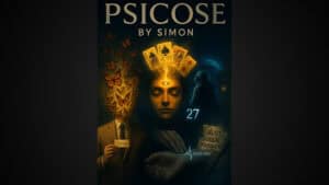 Book cover of Psychose by Saymon with magic and mentalism elements.