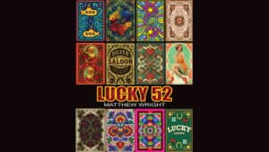 Colorful Lucky 52 card design with intricate patterns and vibrant artwork.