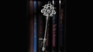 Ancient Cloud Spirit Key with intricate design and mystical aura. Perfect for magical tricks and mys.