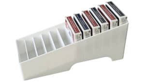 Card organizer for magic tricks, perfect for storing playing cards securely.