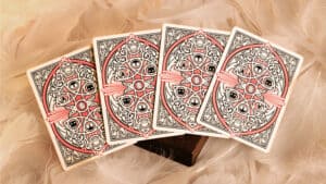 High-quality Mythic Divide (Fury of Light) playing cards featuring intricate designs.