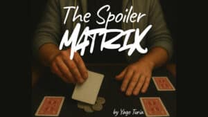 The Spoiler Matrix magic trick demonstration by Yago Turia for entertainment and magic enthusiasts.
