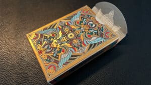 Beautifully illustrated Sacred Legends playing cards with intricate designs by HypieLab.