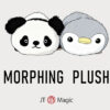 Plush toy transforming from panda to penguin, by Jackie Zhao and JT Magic.