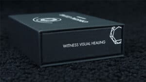 Close-up of Crystal Clear magic trick box by Bob Kohler & Chris Rawlins.