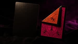 Pink Bicycle Reverse playing cards with intricate design for magic tricks and card illusions.