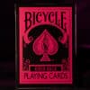Pink Bicycle Reverse playing cards for magic tricks and card illusions.
