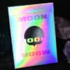 Holographic Moon Playing Cards with white holographic design and vibrant colors.