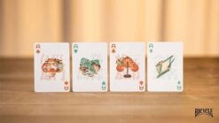 Legendary turtle mascot playing cards for magic tricks and card illusions.