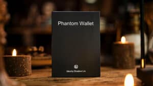 Phantom Wallet by TCC Magic in leather, magic trick prop for illusions.