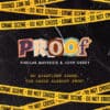 Close-up of "PROOF" magic trick poster with crime scene tape background.