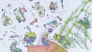 Colorful Minnan playing cards with fantasy-themed illustrations for magic tricks.