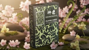 Disobedience playing cards designed by RIBBS&L, perfect for magic tricks and card illusions.