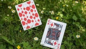 Bubble-themed playing cards from WohStudios, perfect for magic tricks and card illusions.