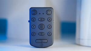 Compact PITATA Palm Remote control for easy device management.