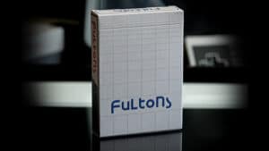 FULTON arcade-themed playing cards inspired by Gameboy design, perfect for gaming and magic tricks.