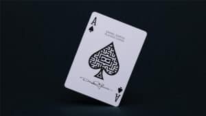 Ace of Spades from DG Maze Deck for magic tricks and card illusions.