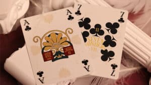 Playing cards featuring the Temple of Artemis at Ephesus, with Room One and EON branding.