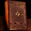 Red Roots Pine Edition playing cards by Room One, perfect for magic tricks and card enthusiasts.