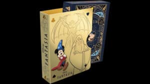 Disney Fantasia deck featuring Mickey Mouse as the Sorcerer's Apprentice with a guard card.