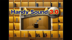 Handy Sound 3.0 magic trick with floating coins and cup demonstration.
